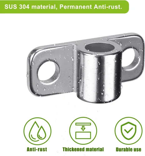 Vista 3 de Insaga Bisagra de puerta para valla de montaje en pared, bisagras de puerta de granja resistentes, acero inoxidable 304 fundido con diseño