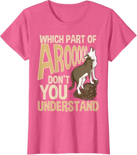 Vista 59 de What Part Of Aroooo Don't You Understand Husky - Camiseta para perro, Negro, S