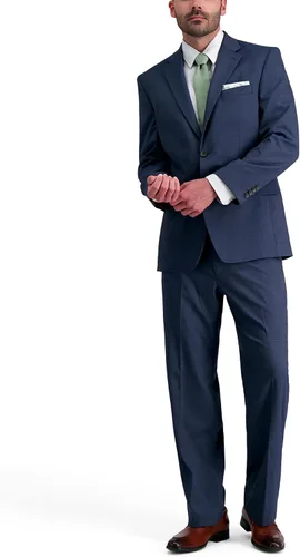 Vista 13 de Haggar JMH Classic Fit Premium Stretch Suit Pantalones y chaquetas separados para hombre Rayas negras