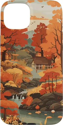Vista 9 de Tema de otoño y coloridas hojas y árboles de otoño, colores de otoño para iPhone 16