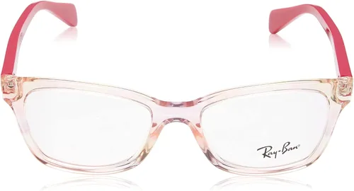 Vista 2 de Ray-Ban Junior RY1591 Square Prescription Eyeglass Frames, Fuchsia Striped MulticolorDemo Lens, 46 mm