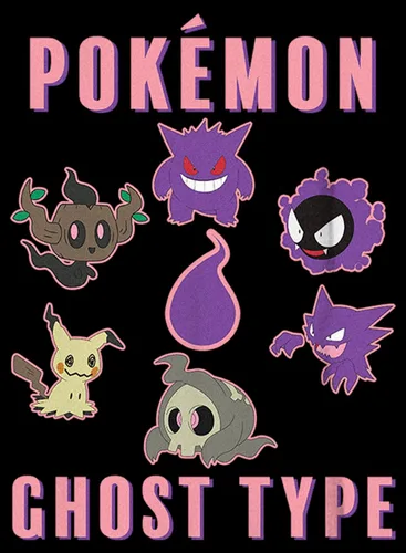 Vista 2 de Fifth Sun Pokemon Pkmn Team Ghost Group - Camiseta de manga corta para niños