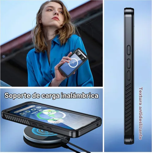 Vista 4 de Oneagle para Google Pixel 10 Pro XL Funda impermeable [Compatible con MagSafe], Funda Pixel 10 Pro XL resistente de 360° [IP68 bajo el agua]