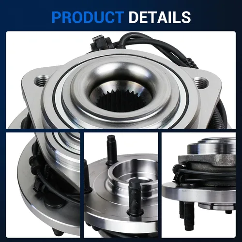 Vista 4 de Autoround 513234 Conjunto de cubo y rodamiento de rueda delantera compatible con Jeep Grand Cherokee/Commander 2005 2006 2007 2008 2009 2010 5