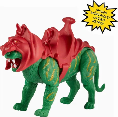 Vista 3 de Masters of the Universe Origins Battle Cat - Figura de acción de 6.75 pulgadas, criatura eterniana leal de He-Man para contar historias MOTU