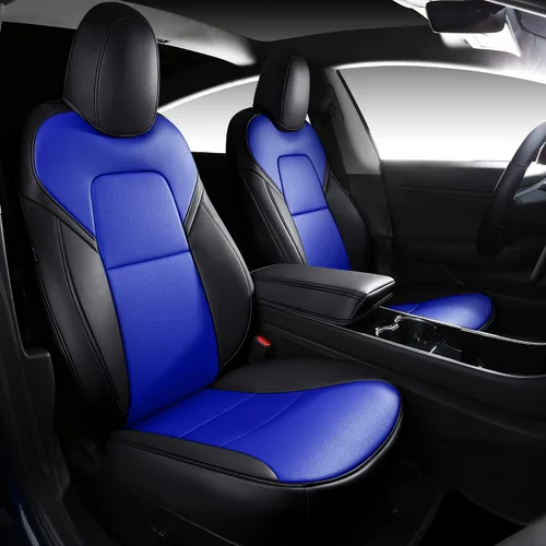 Vista 9 de Funda INCH EMPIRE para asiento de coche, ajuste personalizado para Tesla Model 3, protector de cojín de asiento de cuero sintético para 2017 2018