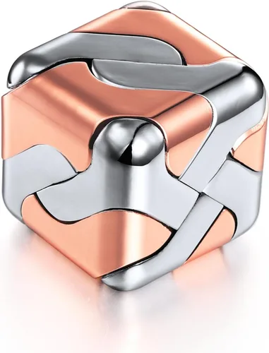 Vista 8 de Rompecabezas de metal 3D Cube Brain Teaser