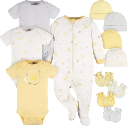 Vista 16 de Gerber Juego de regalo de canastilla de 12 piezas para bebés y niñas