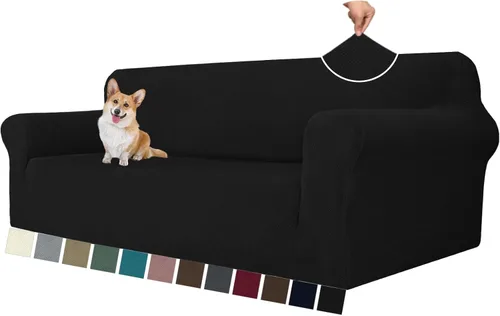 Vista 38 de MAXIJIN Funda elástica para silla con brazos, 1 pieza para sofá o silla de estar, funda antideslizante (31-46 pulgadas), protector de muebles que se