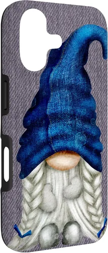 Vista 3 de Funny Gnome Girl with Blue Jeans for Women Cute Denim Case for iPhone 17