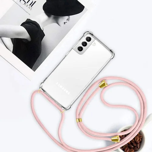 Vista 6 de Funda cruzada para Samsung Galaxy S22 Plus con correa ajustable para el cuello, funda de teléfono con cordón para Galaxy S22 +, funda protectora