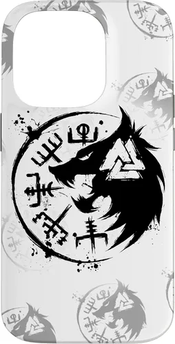 Vista 16 de iPhone 14 Plus Fenrir Wolf Fenris-Wolf - Viking Vegvisir Valknut Case