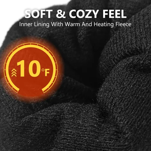 Vista 4 de Guantes de esquí impermeables de invierno para niños, hombres y mujeres, guantes perfectos para clima frío para ciclismo, conducción, correr