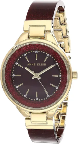 Vista 8 de Anne Klein Reloj de pulsera de resina acentuada con cristal prémium para mujer