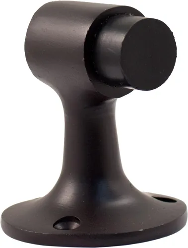 Vista 4 de Stone Harbor Hardware Tope de puerta de piso resistente, 3 pulgadas, negro mate