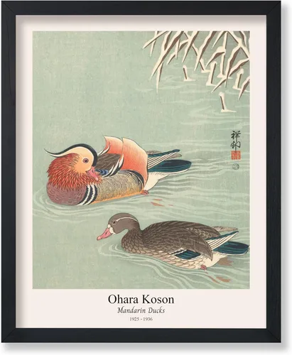 Vista 27 de Poster Master Vintage Ohara Koson Poster - Retro Blooming Lotus Flowers Print - Japanese Art - Flower Illustration - Aesthetic Design - Floral