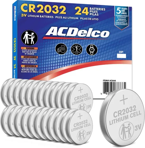 Vista 10 de Powermax ACDelco - 6 pilas CR2032, batería de litio de 3 V con botón para reloj y electrónica pequeña, 5 años de vida útil