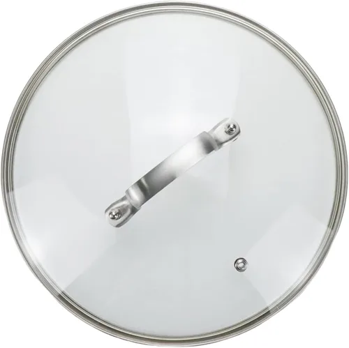Vista 14 de Tapa de olla de vidrio transparente de 8 pulgadas para funda de repuesto para sartén Con mango de puente de arco de acero inoxidable plateado