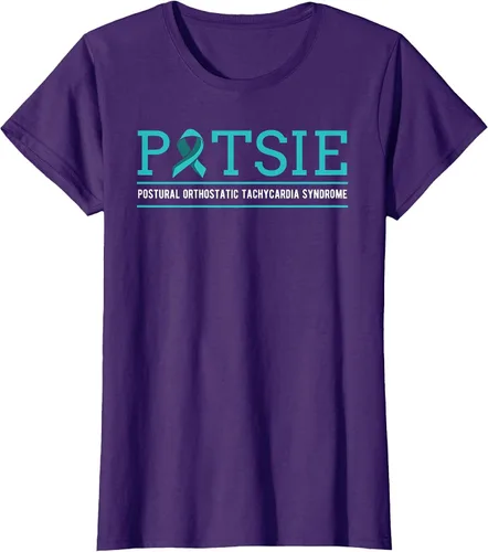 Vista 65 de POTS Dysautonomia Turquoise Ribbon Autonomic Dysfunction T-Shirt Asphalt Grey