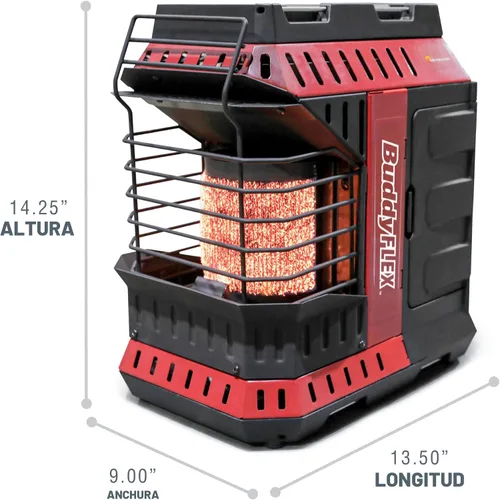 Vista 4 de Mr. Heater MH11BFLEX Buddy Flex Heater, rojo