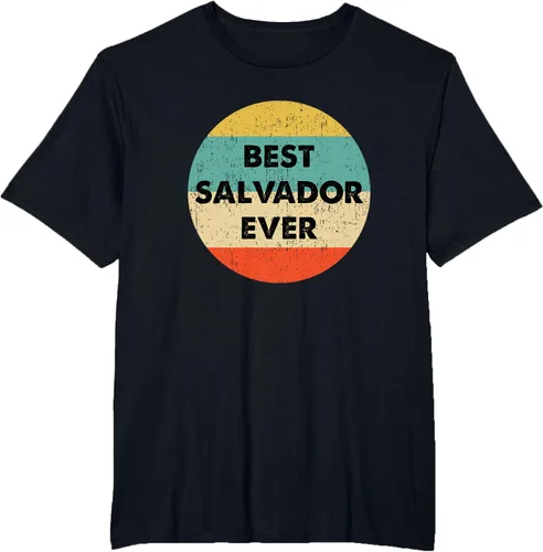 Vista 37 de Camiseta con nombre de Salvador, Negro