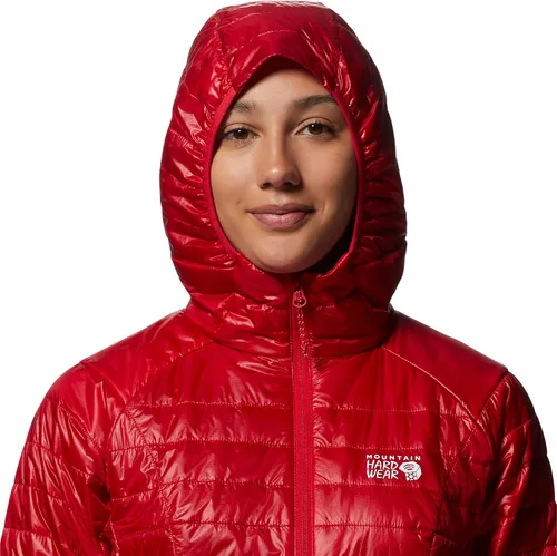 Vista 4 de Mountain Hardwear Sudadera con capucha Ghost Shadow para mujer, para senderismo, escalada y uso diario