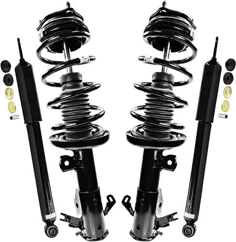 Vista 103 de Detroit Axle - Puntales y Amortiguadores para Chevy Traverse Buick Enclave GMC Acadia Saturn Outlook 2007-2012, 2 puntales delanteros con resorte