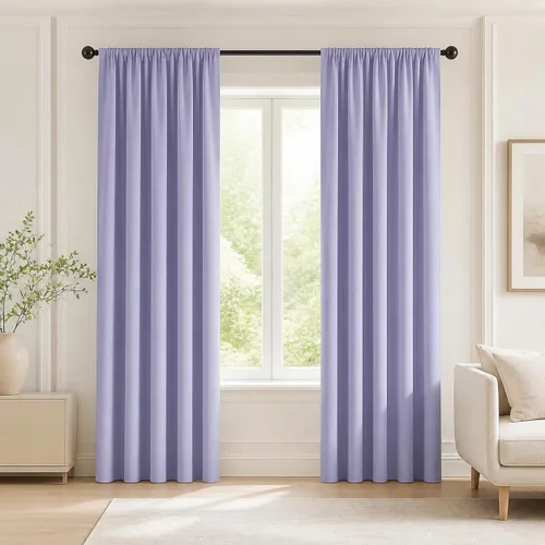 Vista 212 de Deconovo Cortinas opacas, aislamiento térmico, dobladillo para barra, reducción de ruido, certificado Oeko-TEX, cortinas de oscurecimiento