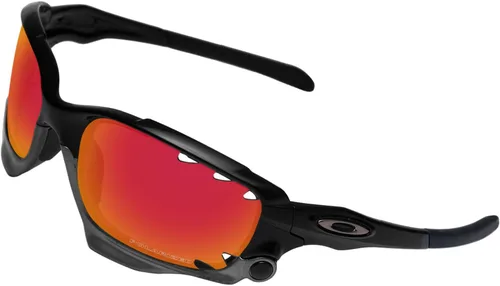 Vista 2 de BroLizard 2.0mm Thick Polarized Lens Replacement for Oakley Jawbone Vented Sunglasses - Fire Red Polarized Lenses Mirror Coating
