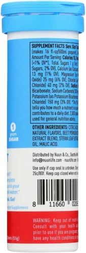 Vista 4 de Nuun Hydration Drink Tab - Active - Fruit Punch - 10 Tabletas - Caja de 6
