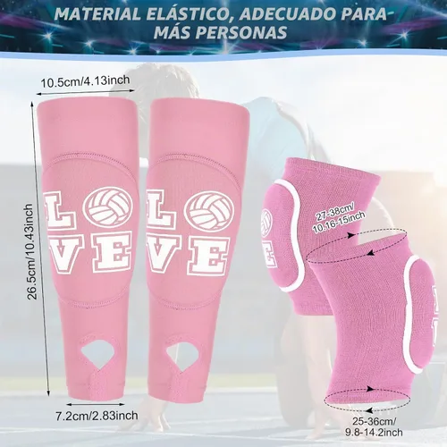Vista 2 de Ramede - Juego de 1 rodilleras y mangas de voleibol para voleibol