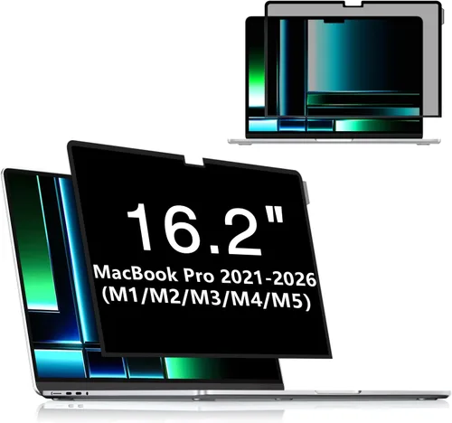 Vista 24 de FILMEXT Paquete de 2 Filtros de Pantalla de Privacidad para Computadora de 22 Pulgadas para Monitor de Escritorio/Sin Marco Todo en Uno 16:10