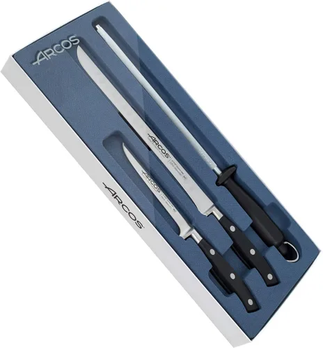 Vista 51 de ARCOS Juego de Cuchillos 5 Piezas Nitrum Acero Inoxidable y Hoja mm. 132.28 oz. Cuchillo de Cocina Profesional para Cortar Variedad de Alimentos