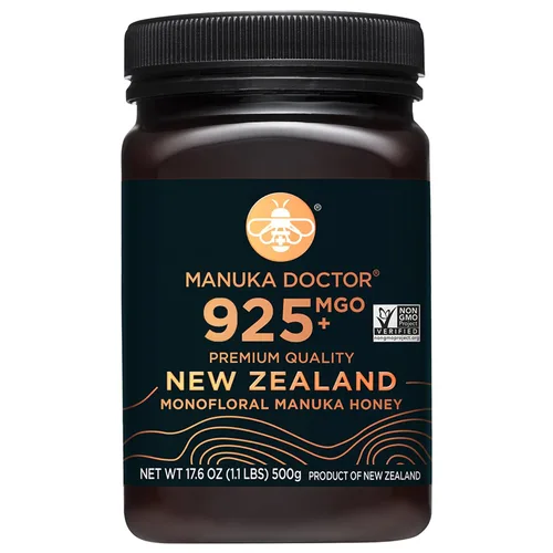 Vista 8 de MANUKA DOCTOR - MGO 925+ Manuka Honey Monofloral, 100% pura miel de Nueva Zelanda. Certificado. Garantizado. Crudo. Sin OMG (8.75 oz)