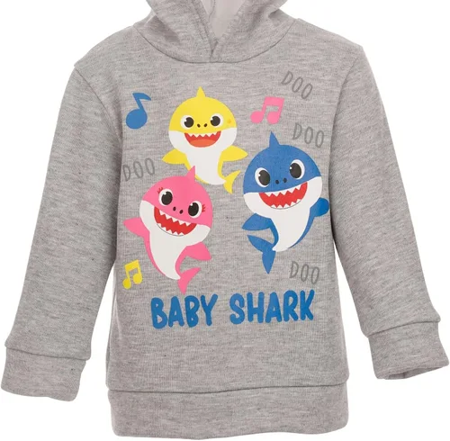Vista 4 de Pinkfong Baby Shark - Conjunto de sudadera con capucha y pantalones de forro polar