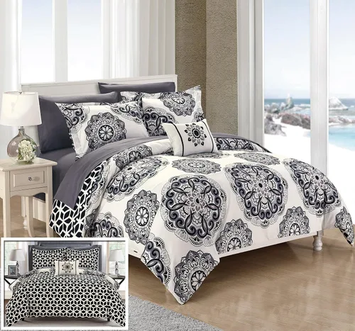 Vista 9 de Chic Home Barcelona - Juego de edredón reversible