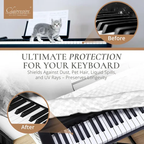 Vista 3 de Roland FP-10 - Funda para teclado digital, funda protectora para teclado Roland FP Series, duradera e impermeable, funda antipolvo para teclado