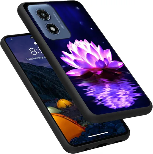 Vista 232 de Funda para Motorola Moto G Play 4G 2024, delgada y ligera, de silicona de TPU suave, color negro, ultrafina, para Motorola Moto G Play 4G 2024, Art