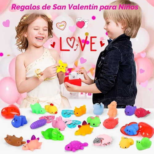 Vista 9 de Recuerdos de fiesta, 130 juguetes esponjosos: Kawaii Squishies Fidget Toys Caja del tesoro juguete para premios de aula, estudiantes, suministros