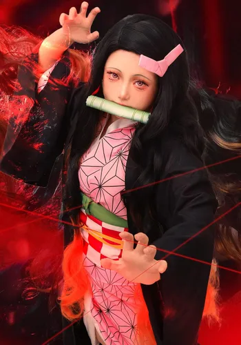 Vista 5 de C-ZOFEK Disfraz de cosplay de talla estadounidense para mujer, kimono Haori con accesorio para Halloween