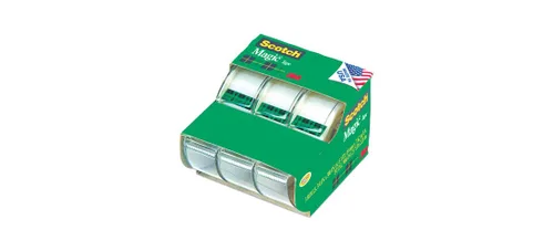 Vista 11 de Scotch Magic Tape, Dispensador recargable, 3/4" x 300", paquete de 3