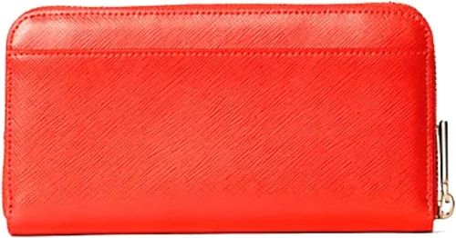 Vista 3 de Kate Spade Staci - Cartera grande de cuero continental con cremallera alrededor en Gazpachodorado