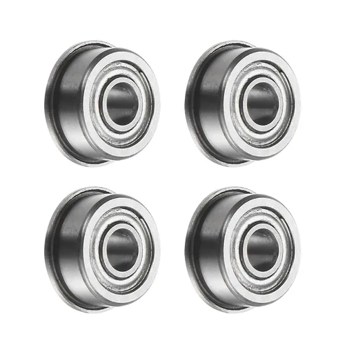 Vista 22 de uxcell MF52ZZ ensanchó el rodamiento de bolas, 4pcs 6.6x16.4x8.2 ft m acero cromado doble blindado ABEC1 cojinetes de brida Double Shielded, ABEC1