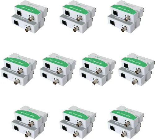 Vista 12 de 【Actualizado】LINOVISION POE sobre coaxial EOC convertidor IP sobre coaxial máximo 3000 pies de potencia y transmisión de datos sobre cable coaxial