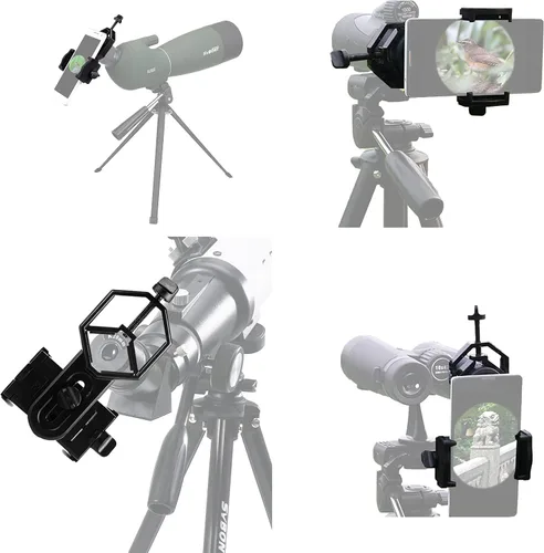 Vista 5 de SVBONY Soporte de adaptador universal para teléfono celular Montura de teléfono telescópico para binocular Monocular Soporte de alcance telescópico