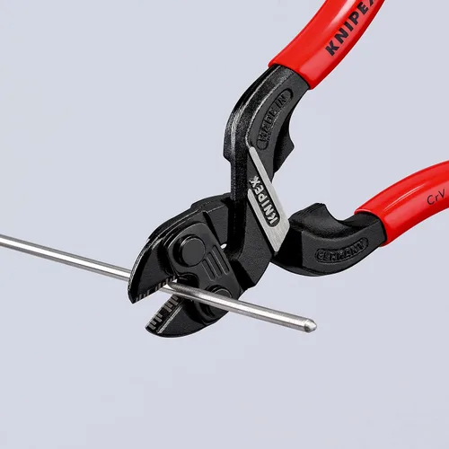 Vista 9 de KNIPEX 71 31 160 SB Cobolt S Cortadores de pernos compactos recubierto de plástico negro atramentized 6.299 in