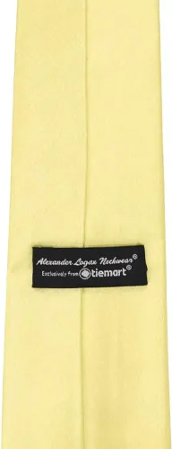 Vista 331 de tiemart Corbata de color sólido para hombre Longitud estándar