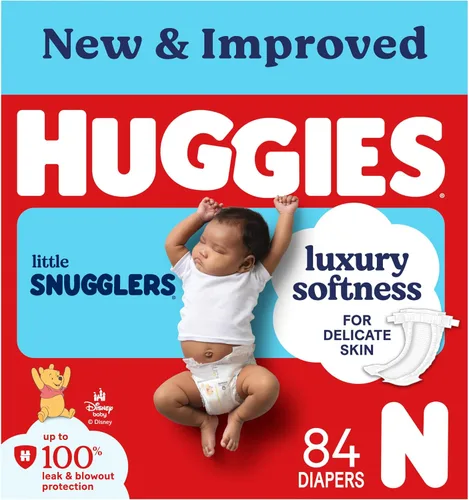 Vista 20 de Huggies Little Snugglers - Pañal para bebé, talla 1, 8 a 14 libras, 34717, 20