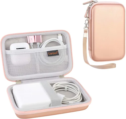 Vista 10 de Canboc Funda de transporte para MacBook Air Pro Charger MagSafe/MagSafe 2, cargador MagSafe para iPhone 16/16 Pro, concentrador USB C, concentrador