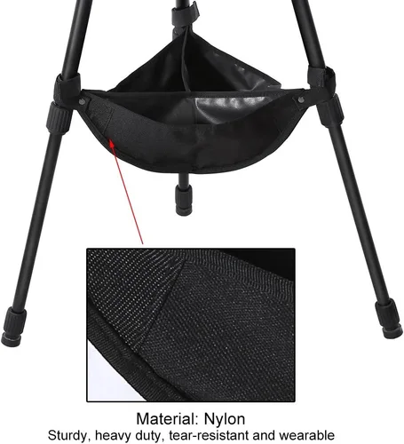 Vista 5 de Bolsa de piedra para trípode, bolsa de piedra para trípode, bolsa de arena para video, soporte de trípode universal resistente, bolsa de piedra